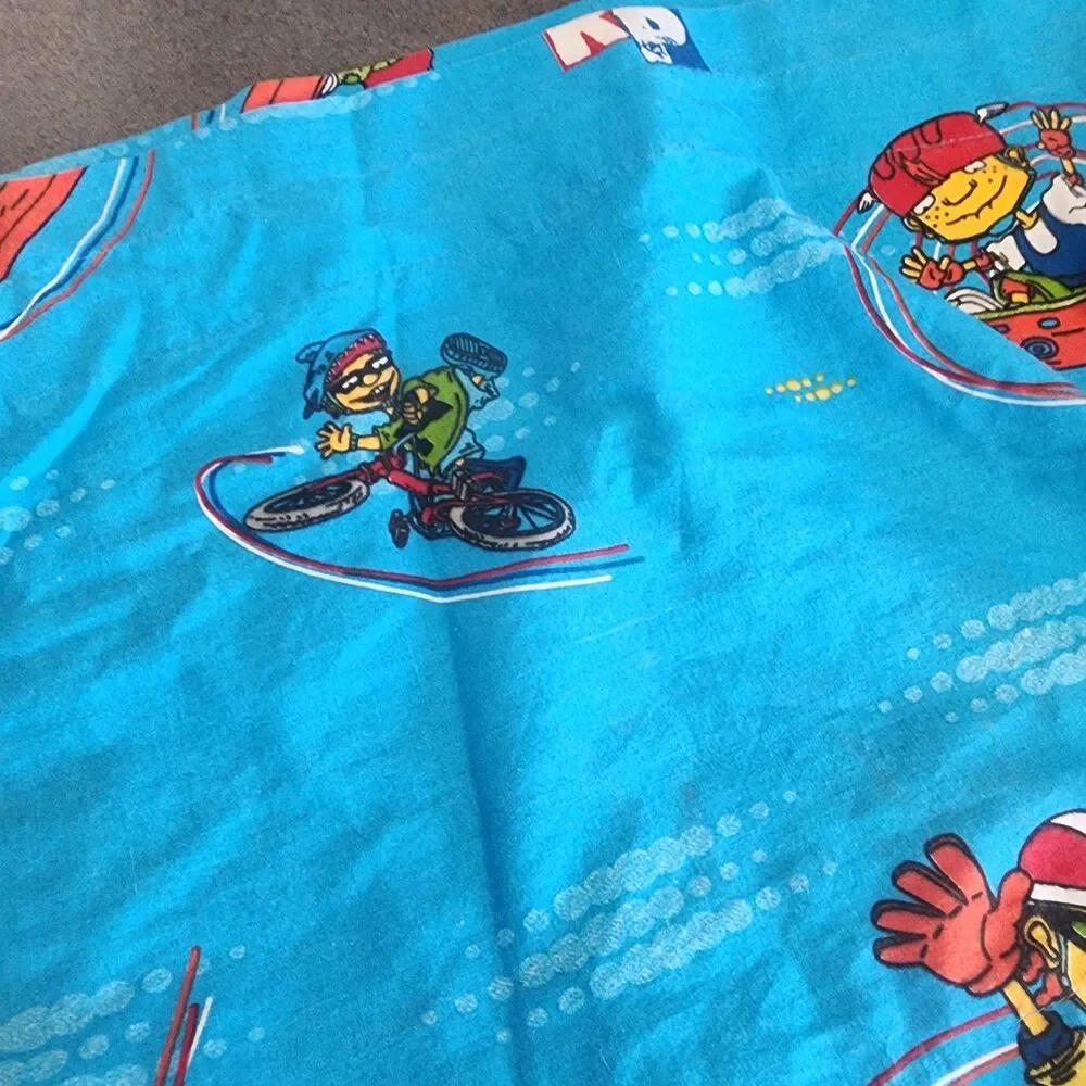 Vintage 2000 Nickelodeon Rocket Power Window Curtain Valance Franco Kids Decor